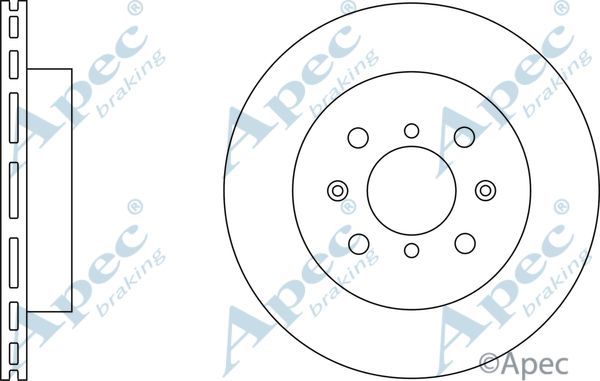 APEC BRAKING Jarrulevy DSK2265